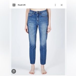 Ksubi Slim Pin Cigarette Ankle Crop Jeans - Size 29
